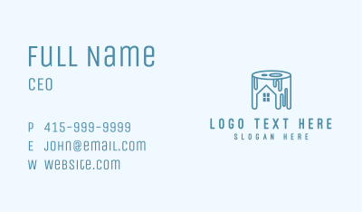House Paint Bucket Business Card Image Preview