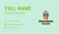 Wrench Pot Plant Business Card