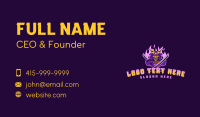 Samurai Sword Flame Business Card