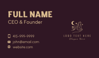 Gold Hand Crystal  Business Card