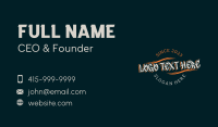 Graffiti Wave Emblem Wordmark Business Card