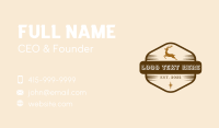 Deer Western Star Cowboy Business Card