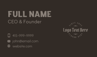 Whiskey Business Card example 4