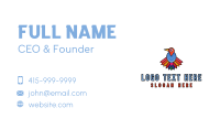 Cute Colorful Vulture Business Card