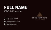 Premium Triangle Pyramid  Business Card