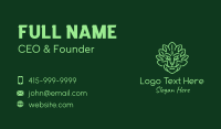 Green Herb Lion Business Card Design