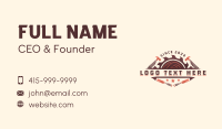 Hammer Chisel Woodworking Business Card