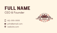 Hammer Chisel Woodworking Business Card Design