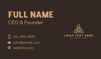 Architect Pyramid  Firm Business Card