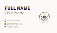 Skull Combat Sword Business Card