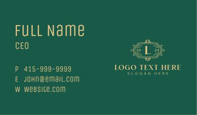 Upscale Boutique Brand Business Card Image Preview