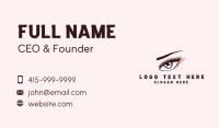 Beauty Lady Eyebrow Business Card