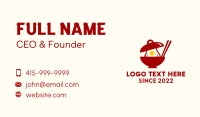 Oriental Egg Soup  Business Card Design