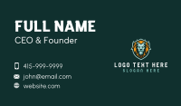 Lion Shield Gaming Business Card Design