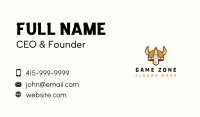 Viking Helmet Warrior Business Card