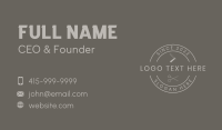 Razor Business Card example 1