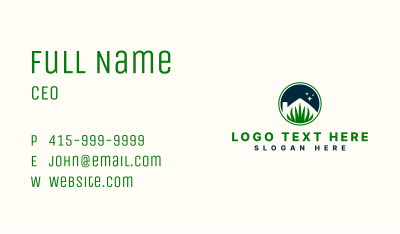 Grass House Landscaping Business Card