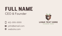 Bear Natural Leaves Business Card