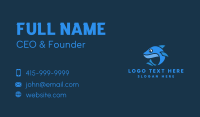 Blue Little Shark Business Card Design