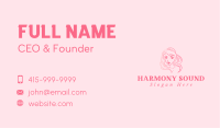 Feminine Beauty Face Business Card