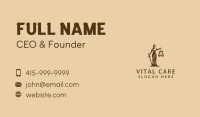 Justice Advocacy Woman Business Card