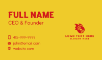 Red Flame Disk Business Card