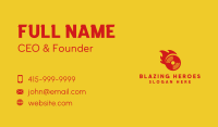 Red Flame Disk Business Card Image Preview