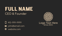 Celtic Circle Decoration Business Card Design