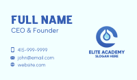 Water Conservation Hand Business Card Design