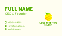Minimalist Lemon Fruit Business Card