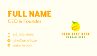 Minimalist Lemon Fruit Business Card