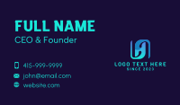 Digital Marketing Letter H Business Card