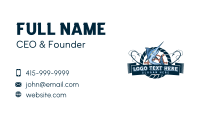 Nautical Marlin Fish Business Card Design