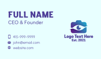 Eye Camera Photography Business Card