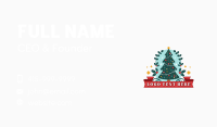 Christmas Holiday Tree Business Card