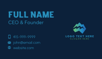 Modern Iceberg Crack Business Card