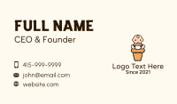Sitting Business Card example 1