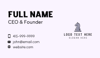 Chess Piece Horse Business Card