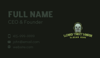 Ghoul Mask Headphones Business Card Design