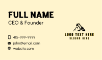 Backhoe Industrial Excavator Business Card