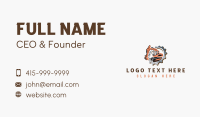 Construction Excavator Digger Business Card