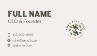 Skincare Leaf Hand Business Card