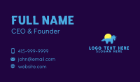 Blue Little Unicorn Business Card Design