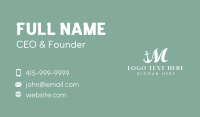 Coastal Boat Anchor Business Card