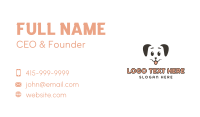 Smiling Dog Face Business Card