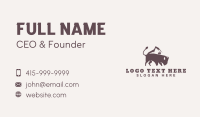Mountain Bison Animal Business Card