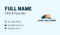 Express Delivery Truck Business Card Design