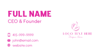 Woman Body Leaves Business Card Design