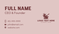 Food Bowl Chocolatier Business Card Design