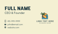 Tropical Beach Island Business Card Design
